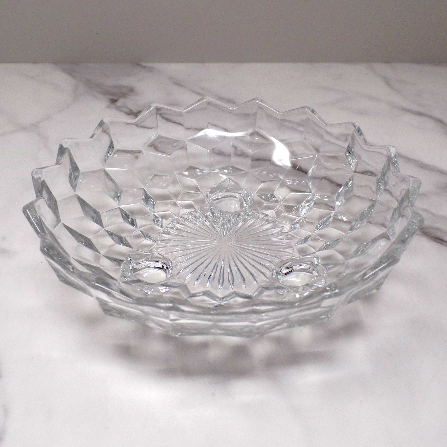 Vintage Fostoria American Clear (2056) Three-toed Bon Bon (137)