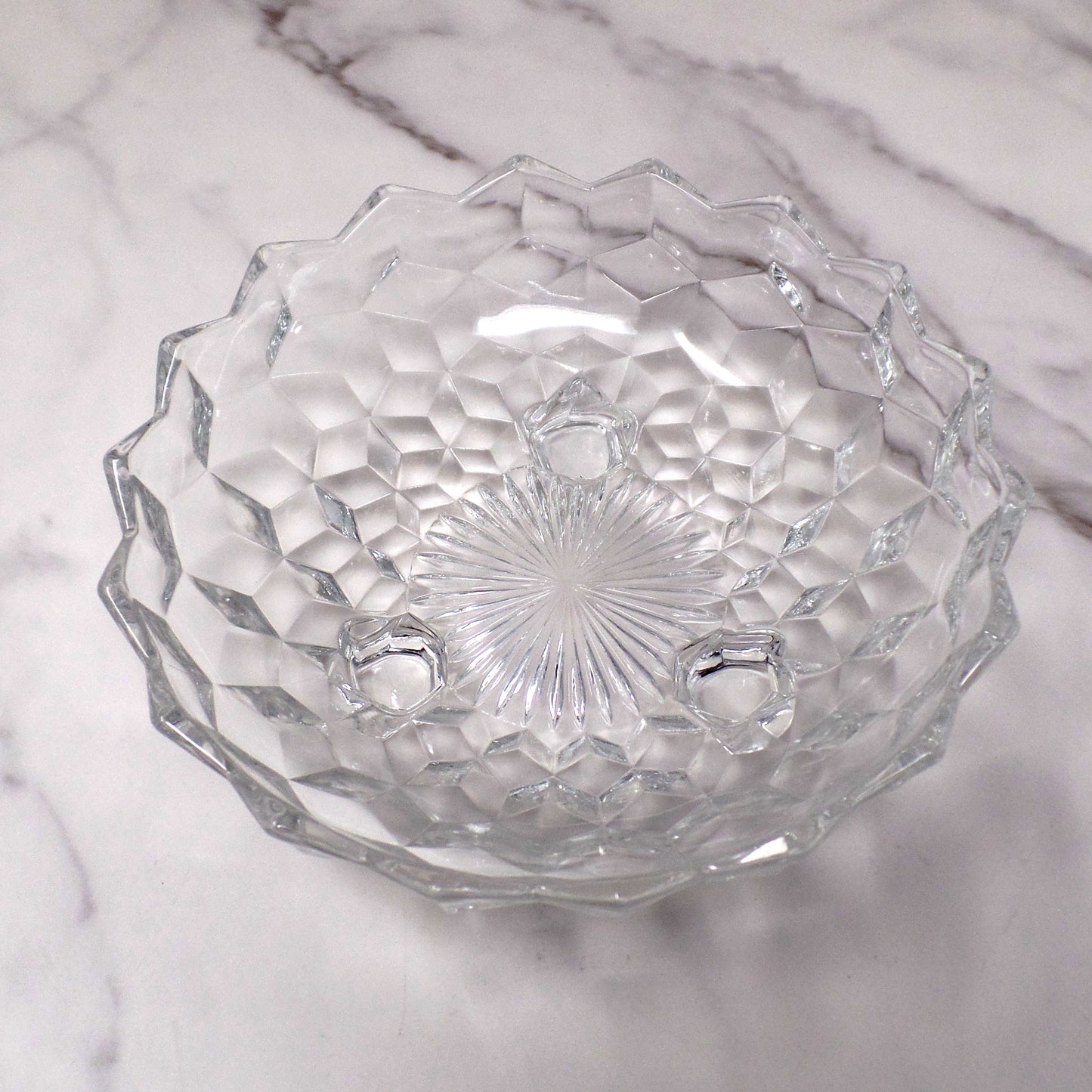 Vintage Fostoria American Clear (2056) Three-toed Bon Bon (137)