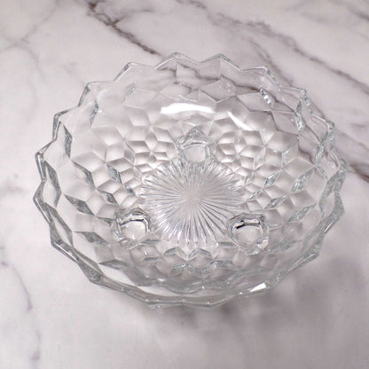 Vintage Fostoria American Clear (2056) Three-toed Bon Bon (137)