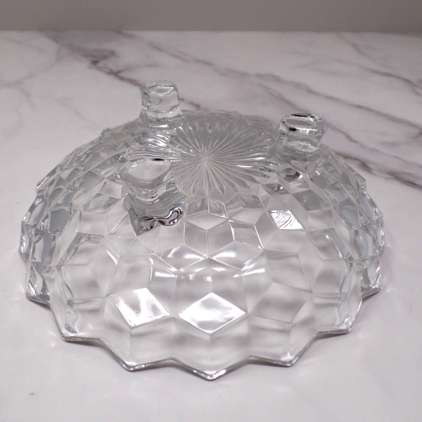 Vintage Fostoria American Clear (2056) Three-toed Bon Bon (137)