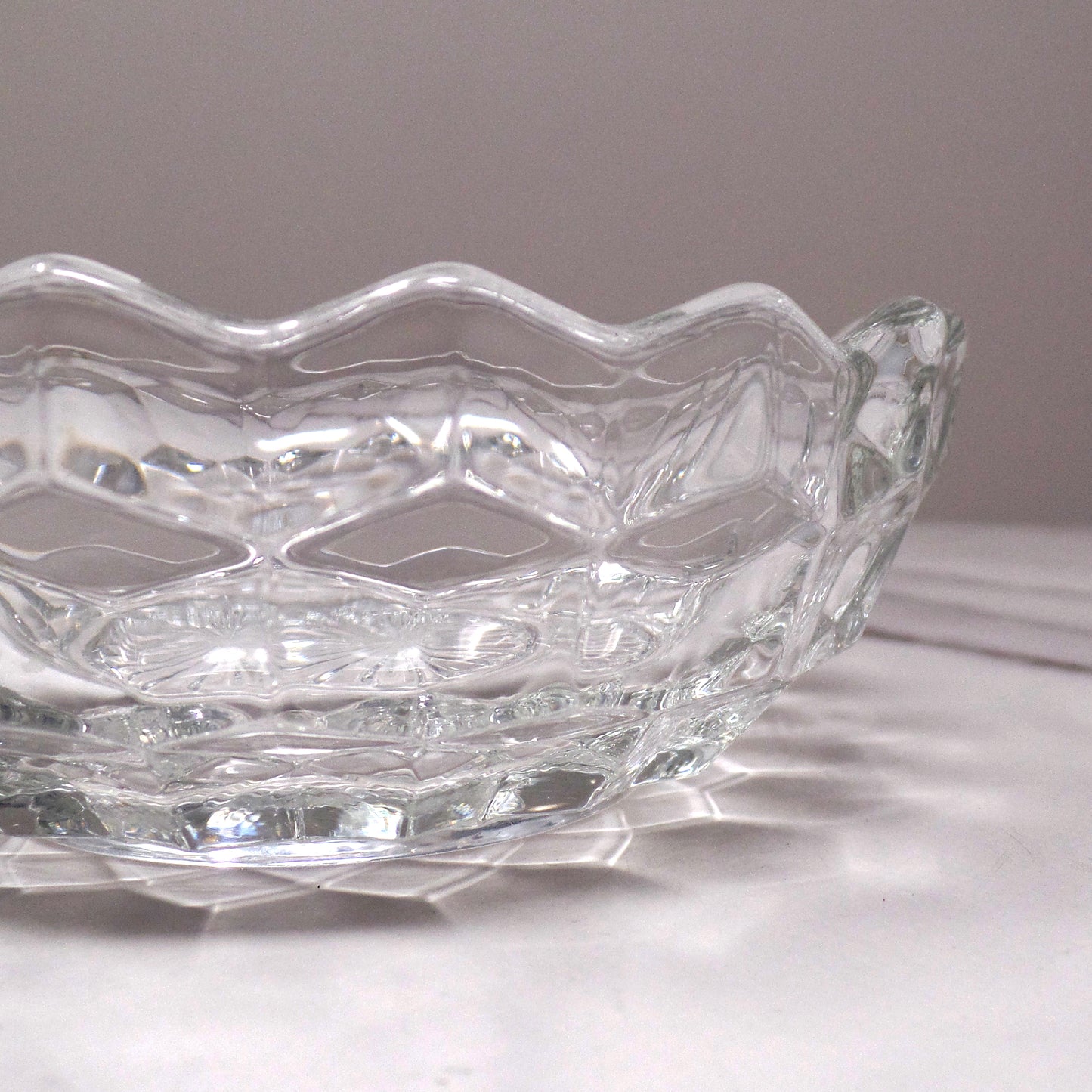 Vintage Fostoria American Clear (2056) Regular 4 1/2” Nappy Bowl (495)
