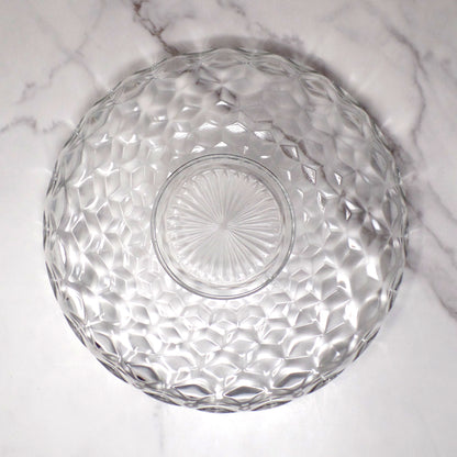 Vintage Fostoria American Clear (2056) Large Round Crystal Platter with High Sides