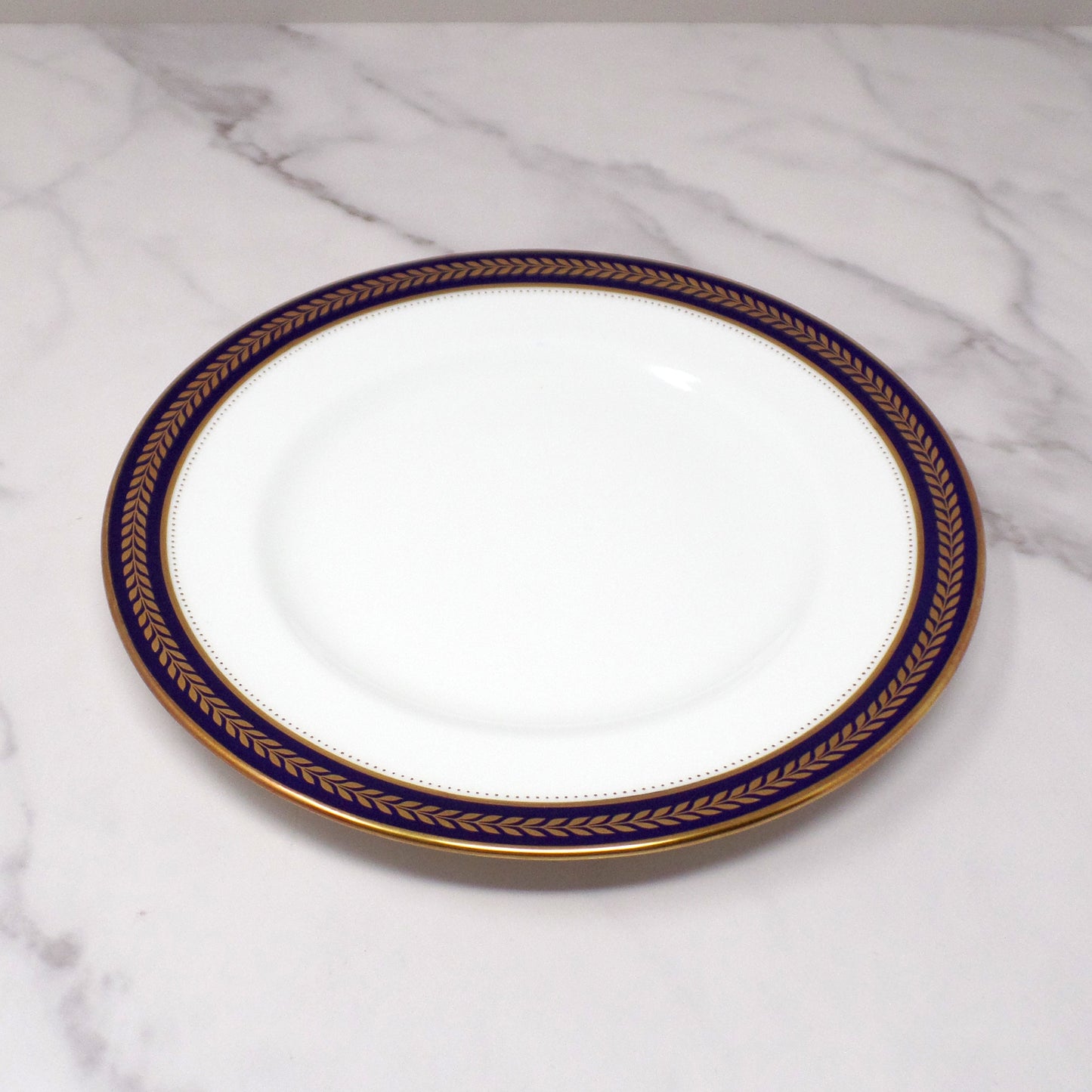 Vintage Coalport Bone China Blue Wheat Salad Plate (1972-93)