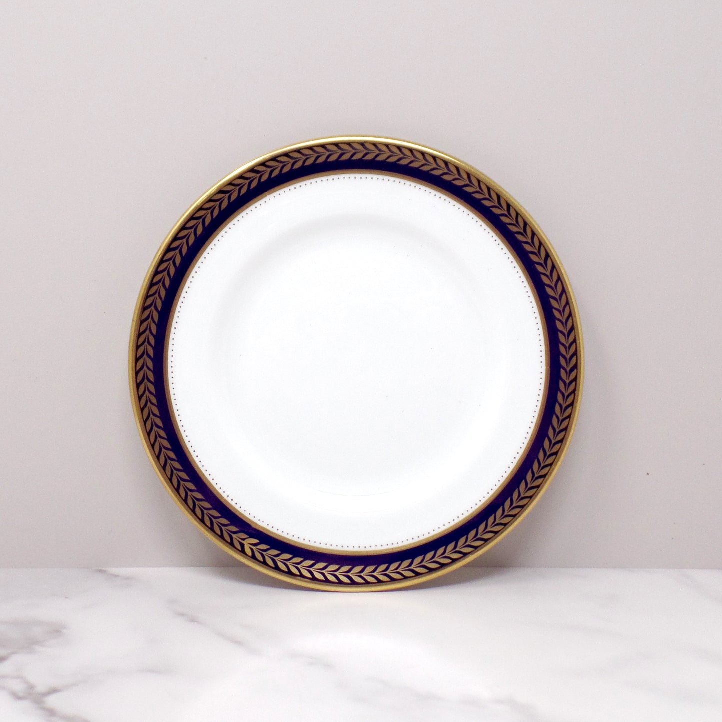 Vintage Coalport Bone China Blue Wheat Bread & Butter Plate (1972-93)