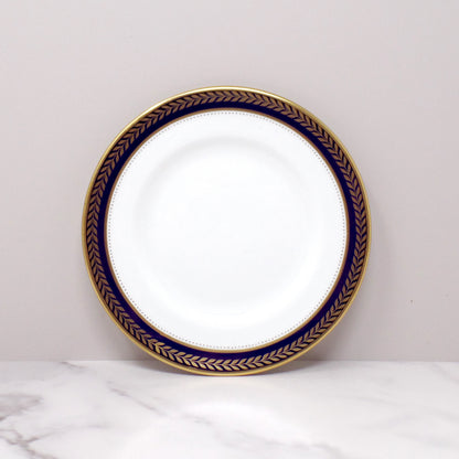 Vintage Coalport Bone China Blue Wheat Bread & Butter Plate (1972-93)