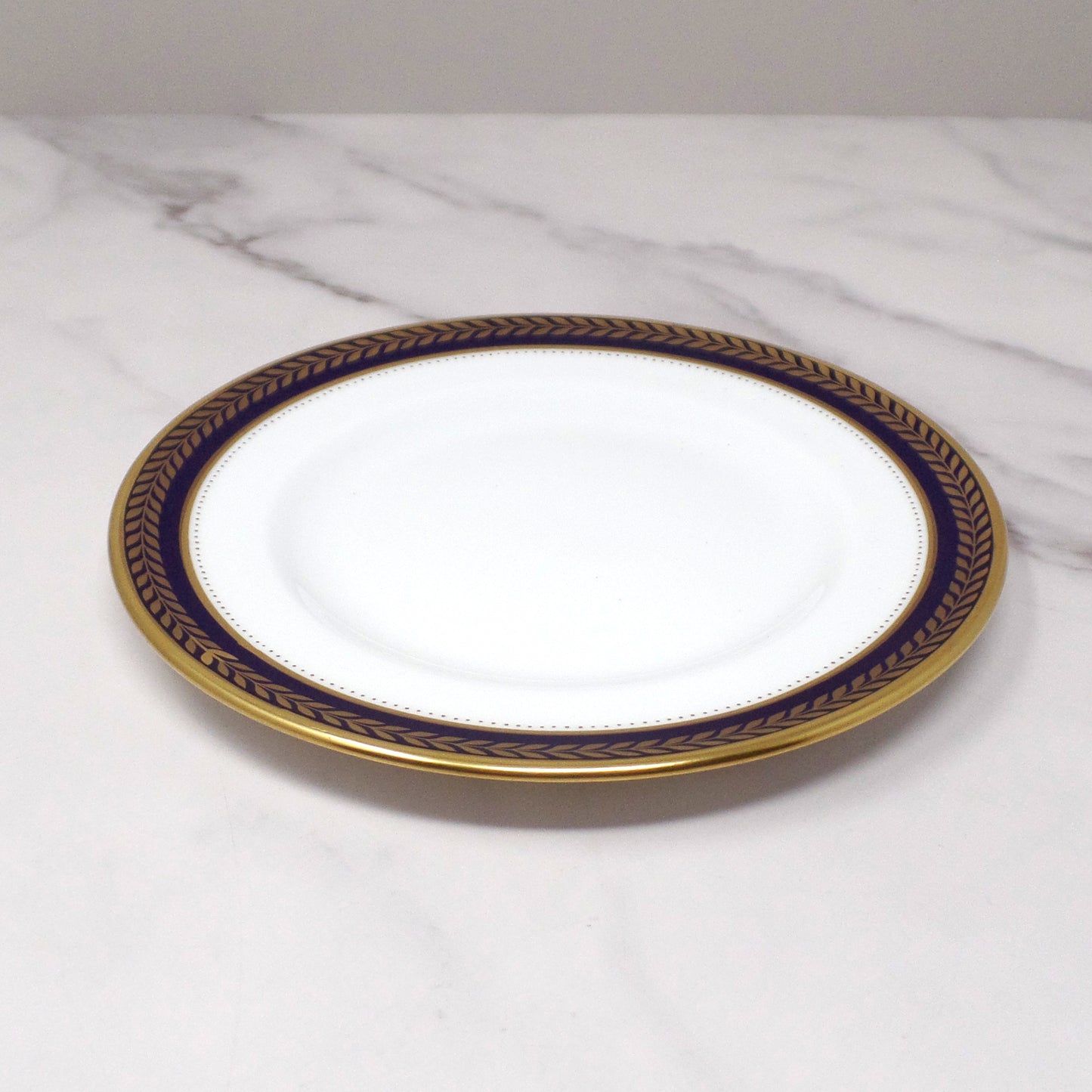 Vintage Coalport Bone China Blue Wheat Bread & Butter Plate (1972-93)
