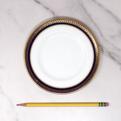 Vintage Coalport Bone China Blue Wheat Bread & Butter Plate (1972-93)