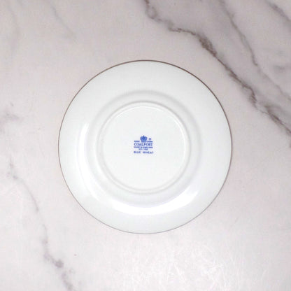 Vintage Coalport Bone China Blue Wheat Bread & Butter Plate (1972-93)