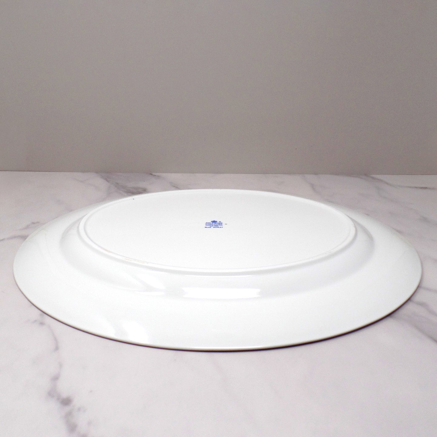 Vintage Coalport Bone China Blue Wheat 15 1/2" Serving Platter (1972-93)