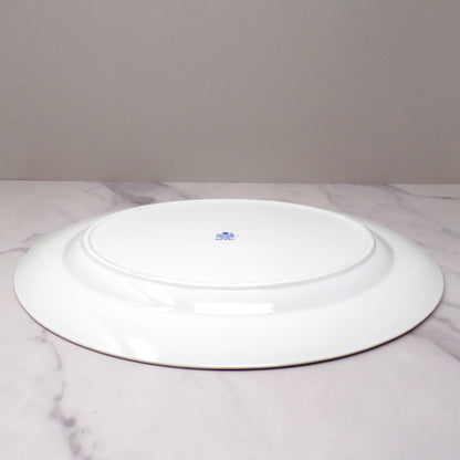 Vintage Coalport Bone China Blue Wheat 15 1/2" Serving Platter (1972-93)