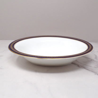 Vintage Coalport Bone China Blue Wheat Oval Vegetable Serving Bowl (1972-93)