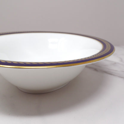 Vintage Coalport Bone China Blue Wheat Oval Vegetable Serving Bowl (1972-93)
