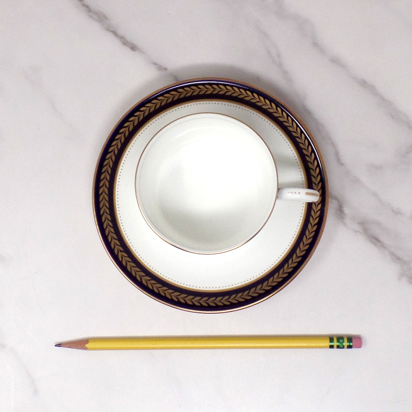 Vintage Coalport Bone China Blue Wheat 6 piece Place Setting (1972-93)