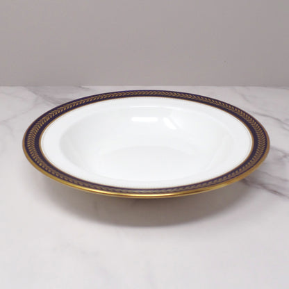 Vintage Coalport Bone China Blue Wheat Rimmed Soup Bowl (1972-93)