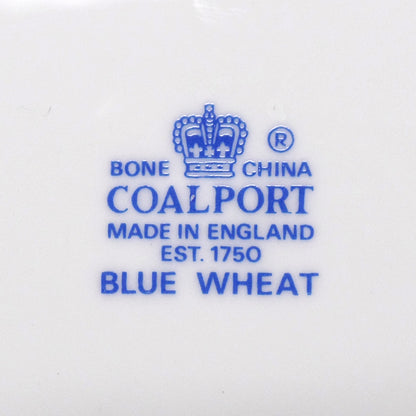 Vintage Coalport Bone China Blue Wheat Rimmed Soup Bowl (1972-93)