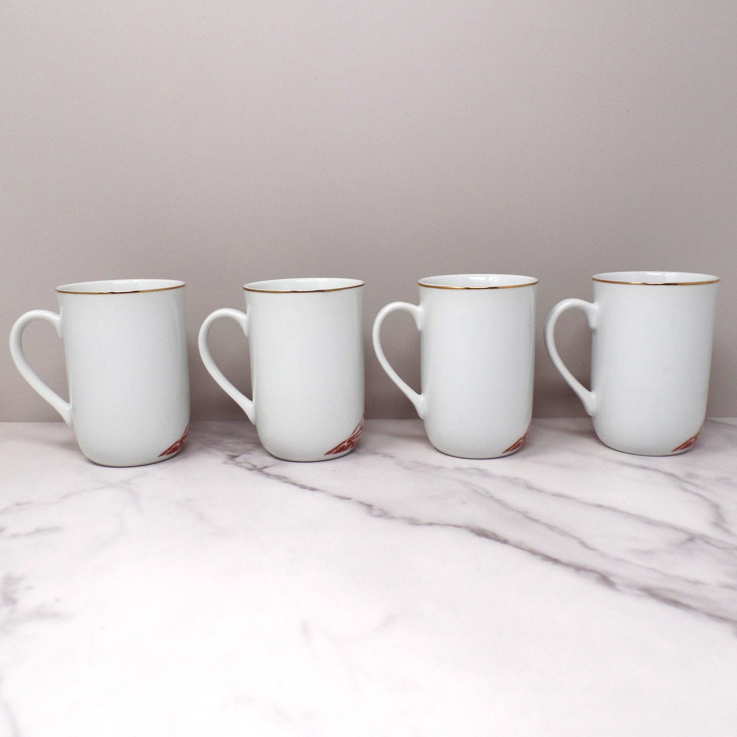 Vintage Otagiri for Gibson Greeting Cards Canada Geese Mugs, set of 4 (1990s)