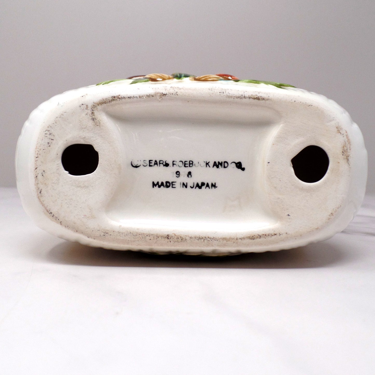 Vintage Sears Merry Mushroom Ceramic Napkin Holder (1978)