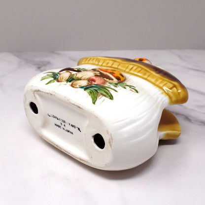 Vintage Sears Merry Mushroom Ceramic Napkin Holder (1978)
