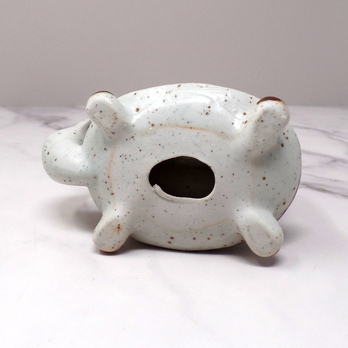Vintage Ceramic Turtle Tape Dispenser (1970s)