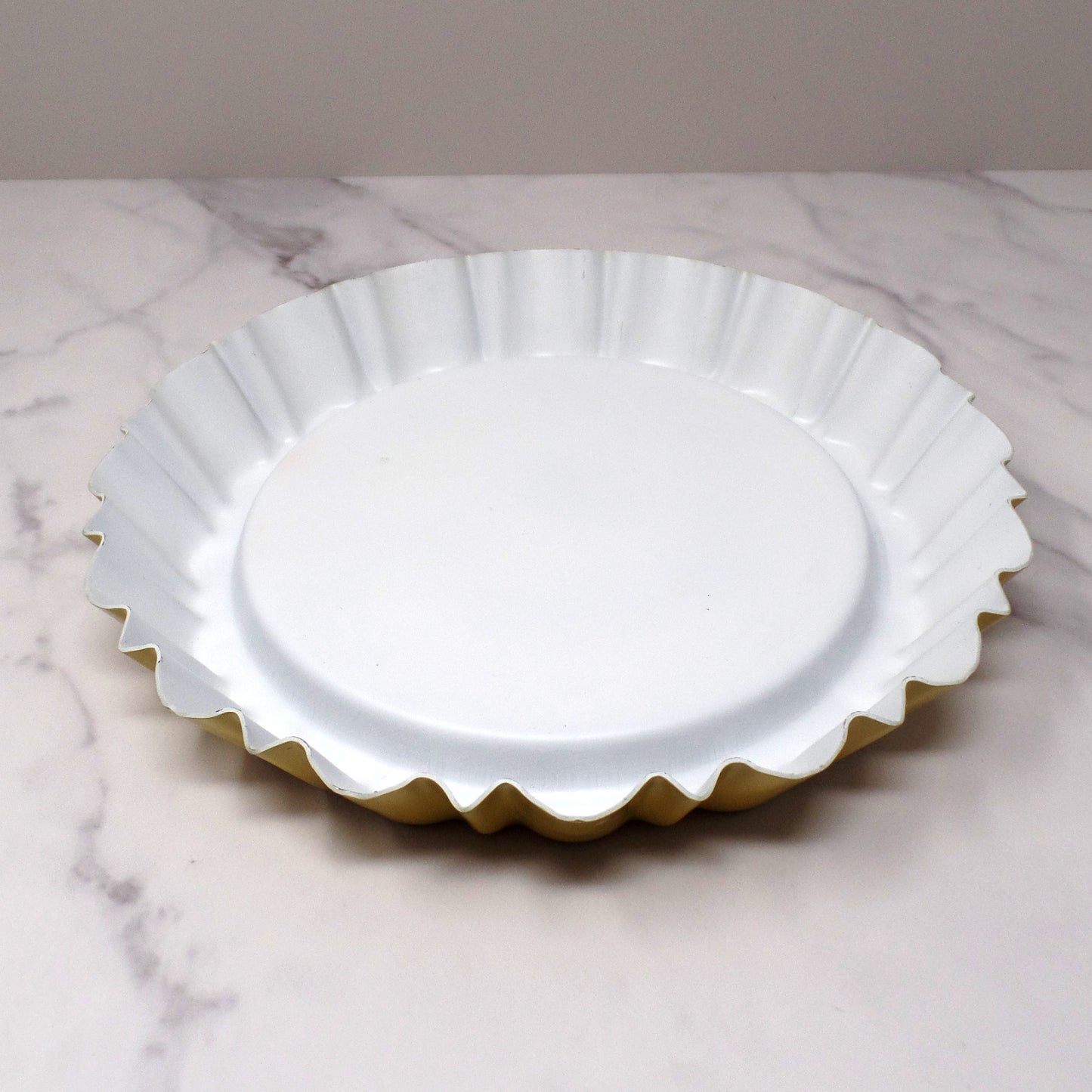 Vintage Nordic Ware Harvest Yellow Flan Pan with Recipe (1970s)