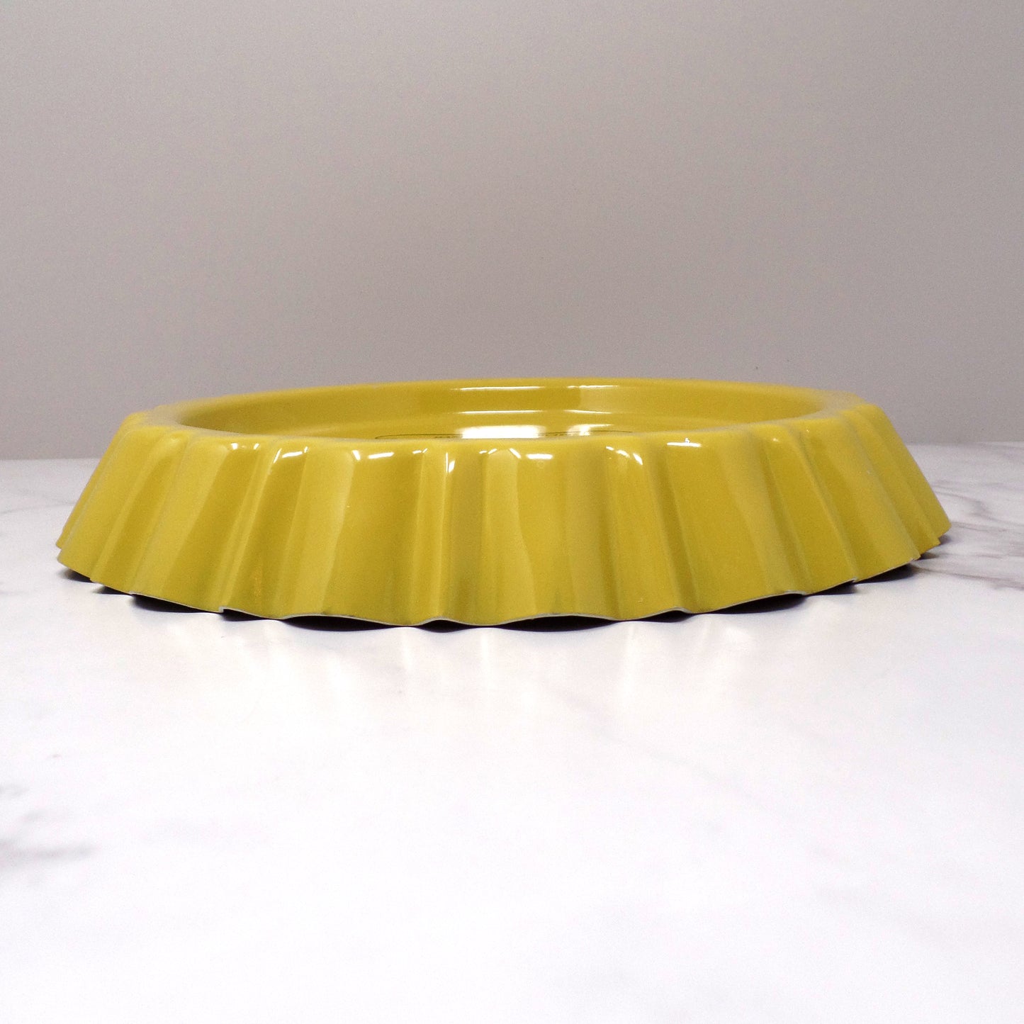 Vintage Nordic Ware Harvest Yellow Flan Pan with Recipe (1970s)