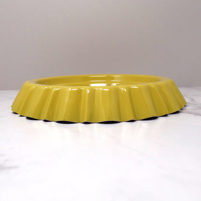 Vintage Nordic Ware Harvest Yellow Flan Pan with Recipe (1970s)