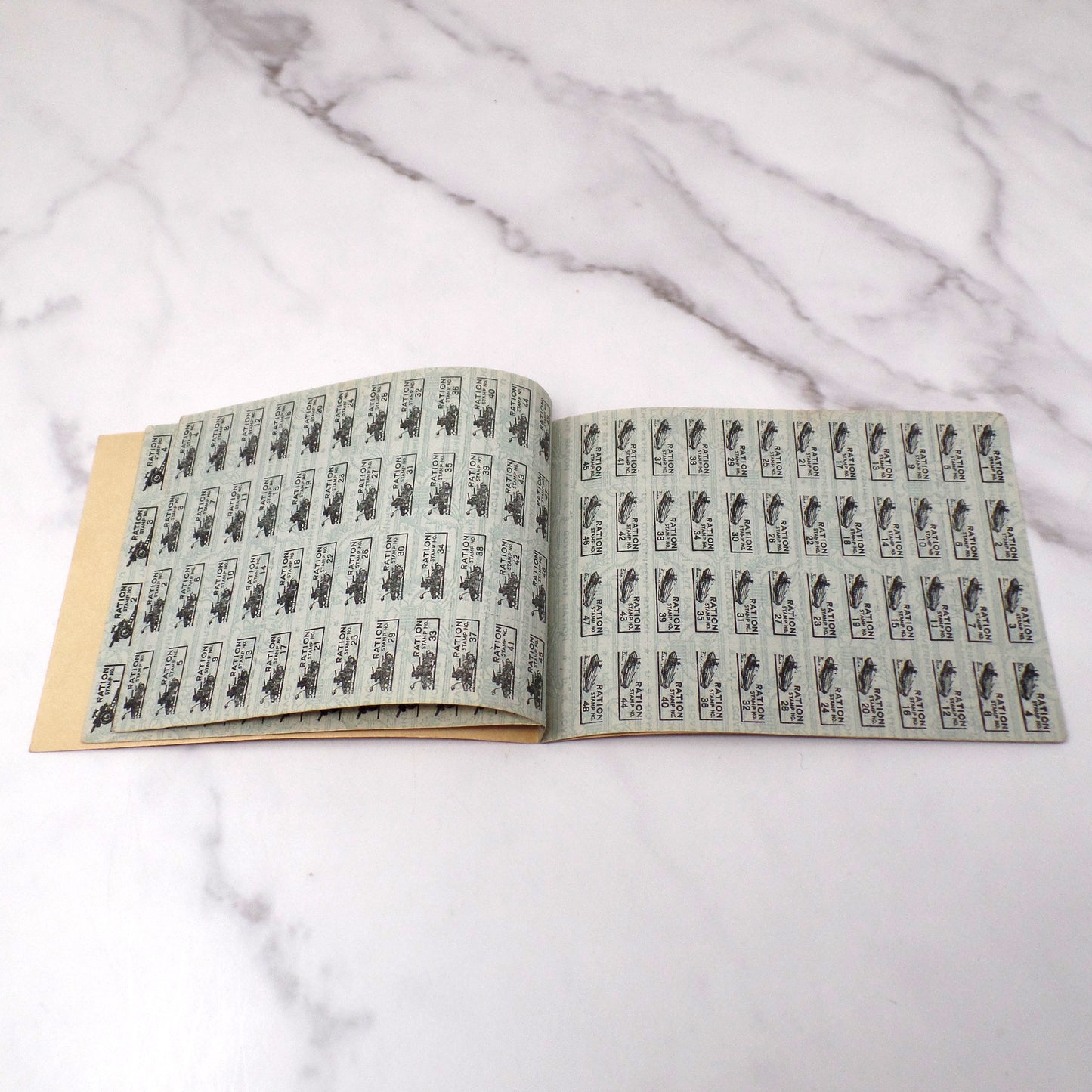 Vintage WWII Ration Books, set of 4 (1940s)