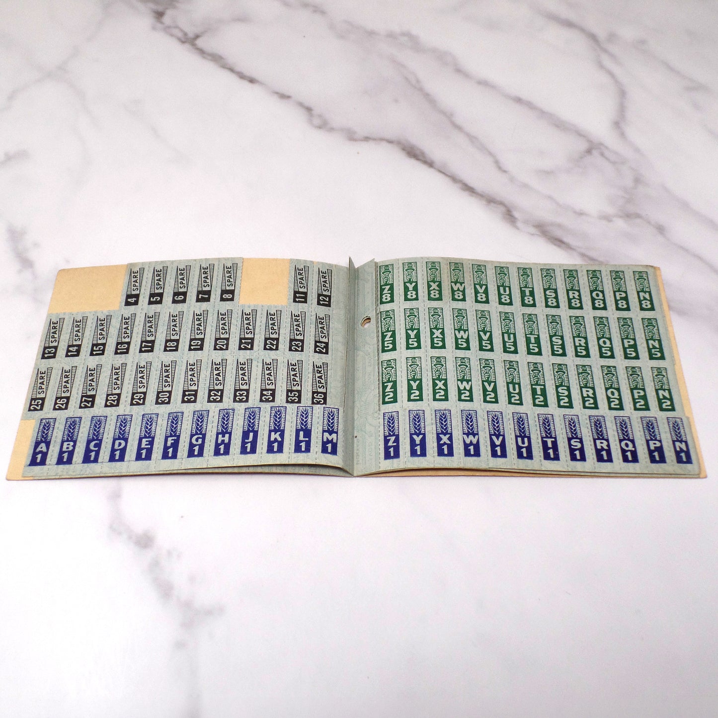 Vintage WWII Ration Books, set of 4 (1940s)