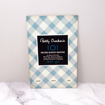 Vintage Betty Crocker’s 101 Delicious Bisquick Creations Booklet (1933)