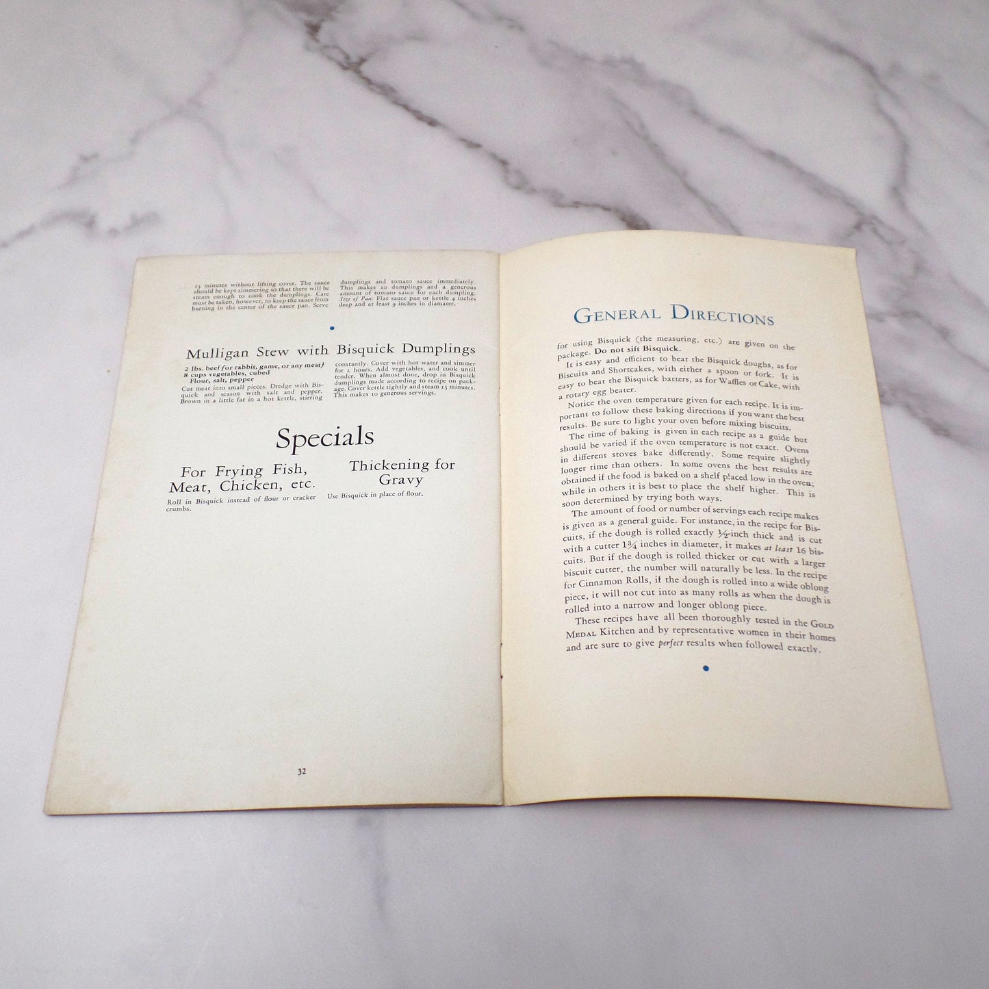 Vintage Betty Crocker’s 101 Delicious Bisquick Creations Booklet (1933)