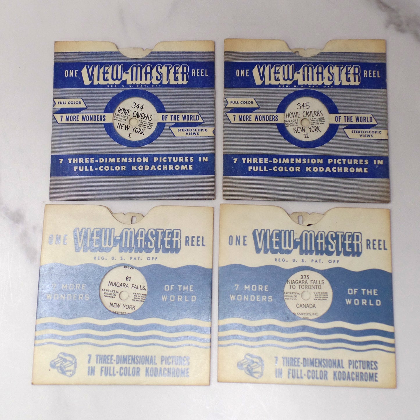 Vintage Sawyer’s View-master, Black Bakelite with 7 Reels & Catalog (1940s)