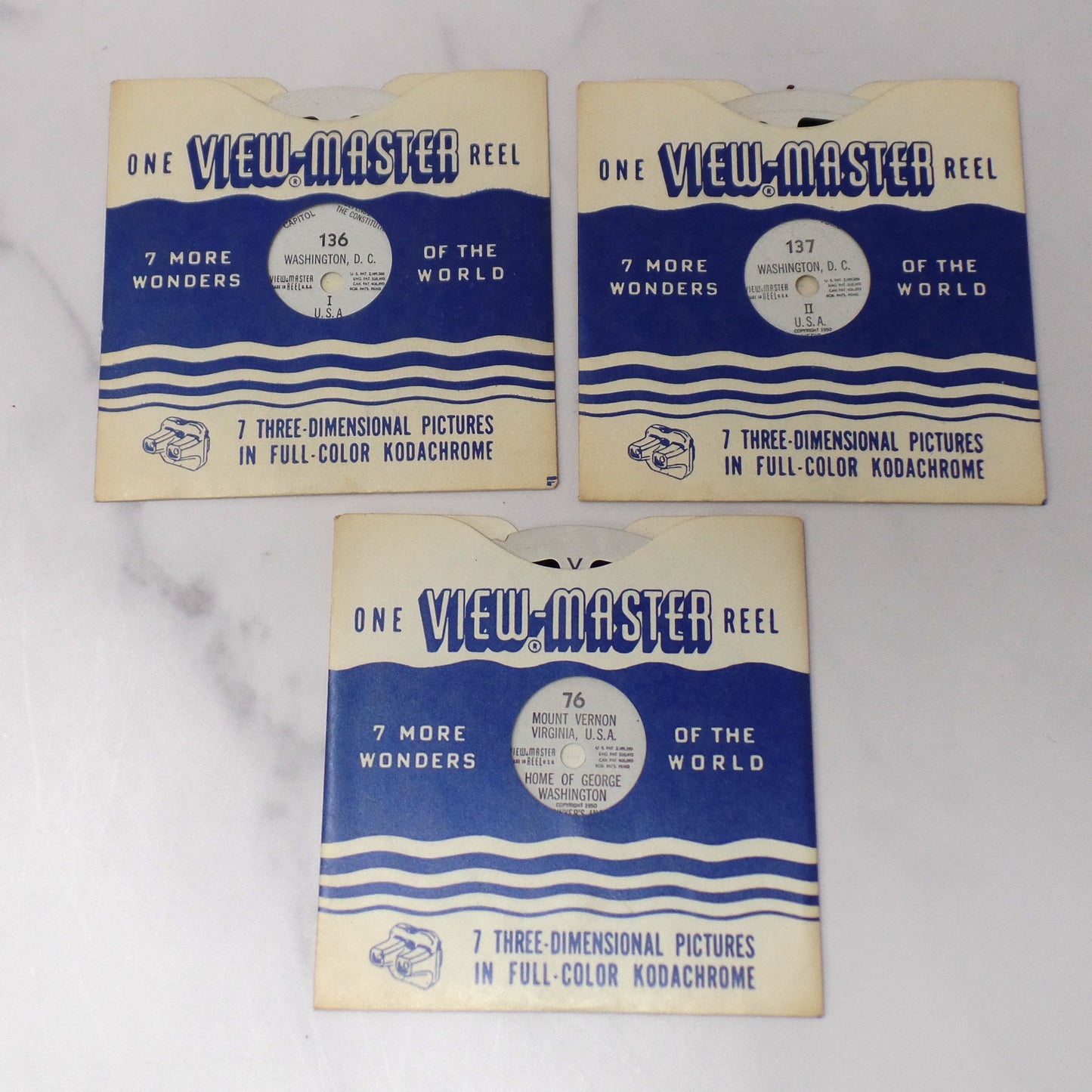 Vintage Sawyer’s View-master, Black Bakelite with 7 Reels & Catalog (1940s)