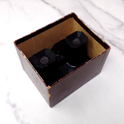 Vintage Sawyer’s View-master, Black Bakelite with 7 Reels & Catalog (1940s)