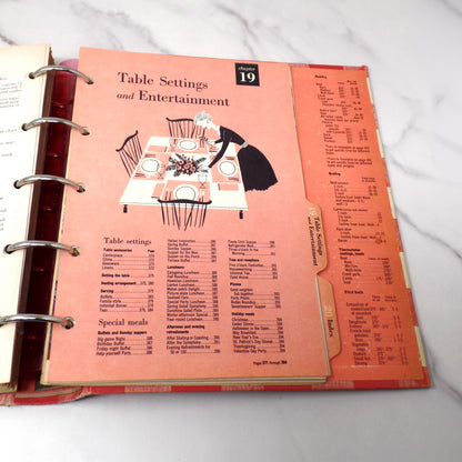 Vintage Better Homes and Gardens New Cook Book, Ring-bound Binder (1953)