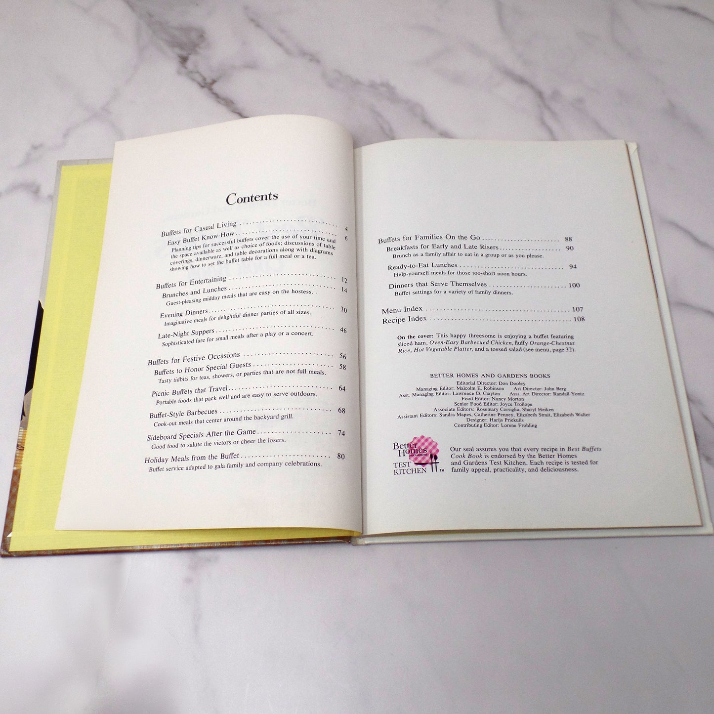 Vintage Cookbook, Better Homes and Gardens Best Buffets Cookbook (1974)