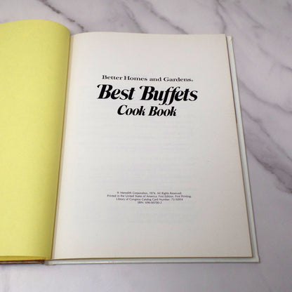 Vintage Cookbook, Better Homes and Gardens Best Buffets Cookbook (1974)