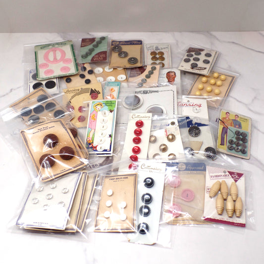 Lot of Vintage Carded Buttons
