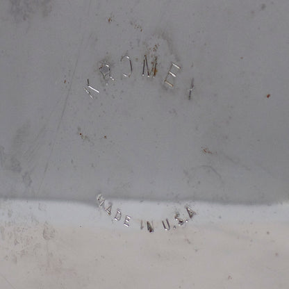 Vintage Kromex Faux Black Alligator Skin & Chrome Ice Bucket with Wood Handle and Knob (1960s)