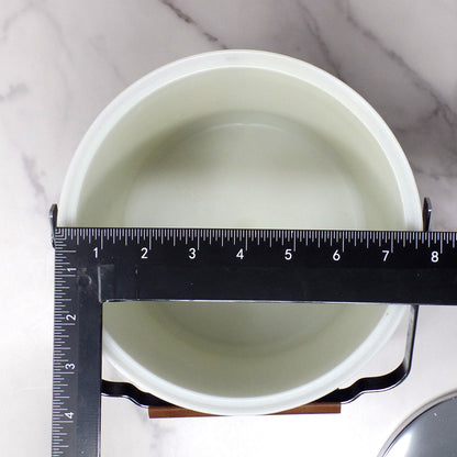 Vintage Kromex Faux Black Alligator Skin & Chrome Ice Bucket with Wood Handle and Knob (1960s)