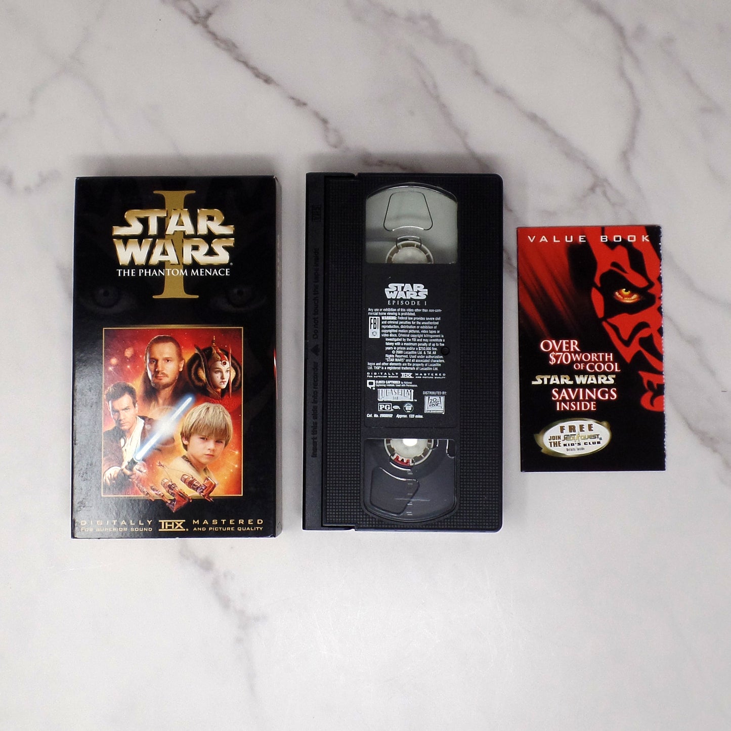 Vintage Star Wars I: The Phantom Menace VHS Tape, Fullscreen (2000)