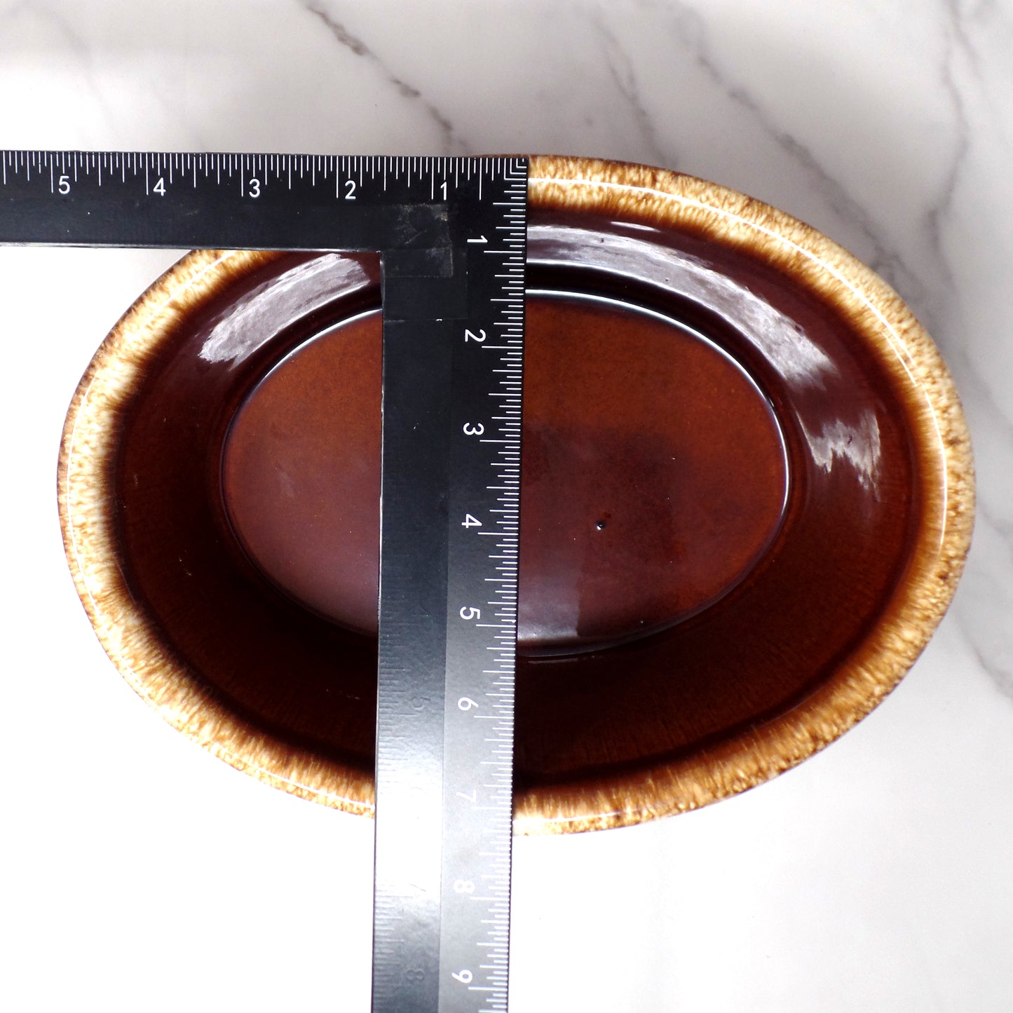 Vintage Hall Ceramic Hen on Nest Covered Casserole Dish, House ’n Garden Mirror Brown / Brown Drip (1960s)
