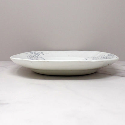 Antique Alfred Meakin Ironstone Small Transferware Platter / Underplate (12” x 8.75”), Superior (c1875)