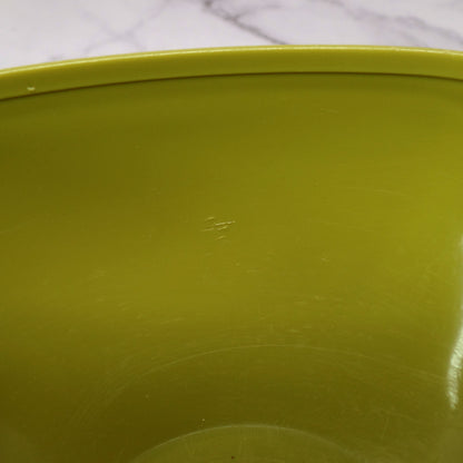 Vintage Tupperware Servalier Containers w Lids, Set of 4 (2 Yellow, 1 Orange, 1 Green) (1970s)