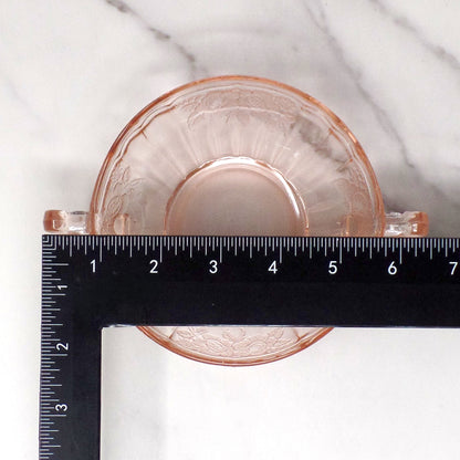 Vintage Anchor Hocking Mayfair Pink Open Rose Cream Soup Bowl (1930s)
