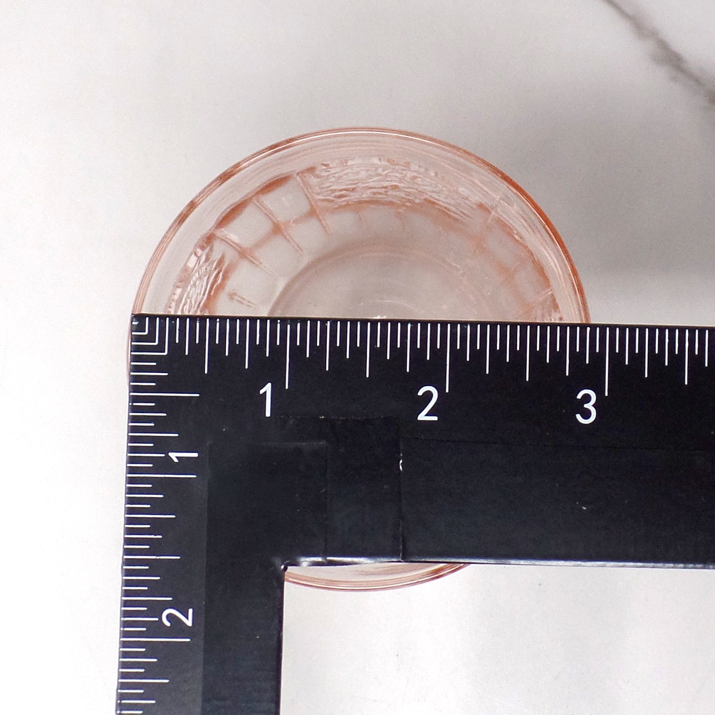 Vintage Anchor Hocking Mayfair Pink Open Rose 9 oz Depression Glass Flat Tumbler (4” height), set of 5