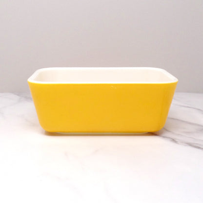 Vintage Pyrex 1 1/2 Pint (502) Refrigerator Dish, No Lid - Yellow (1960s)