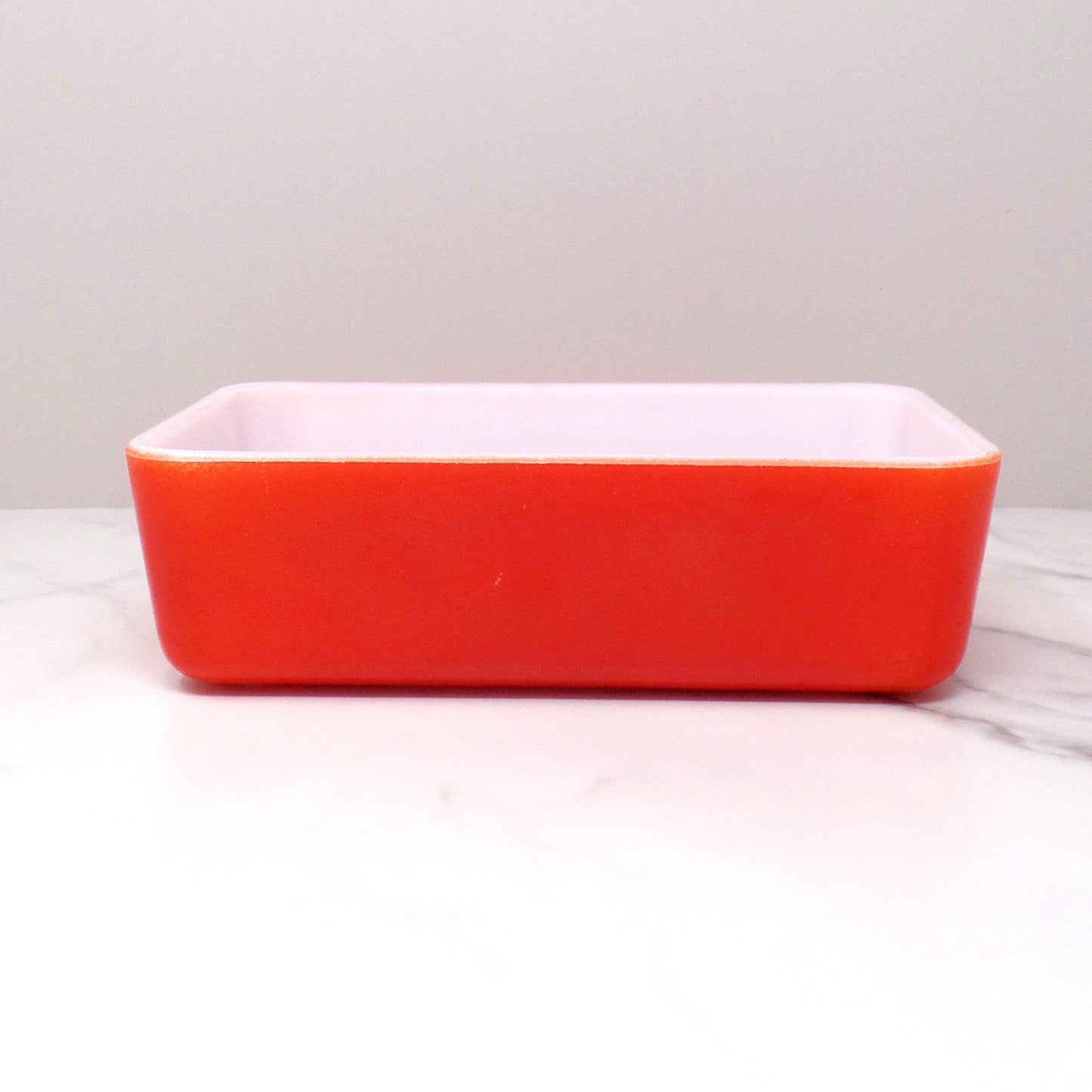 Vintage McKee Red Refrigerator Dish, No Lid (1960s)