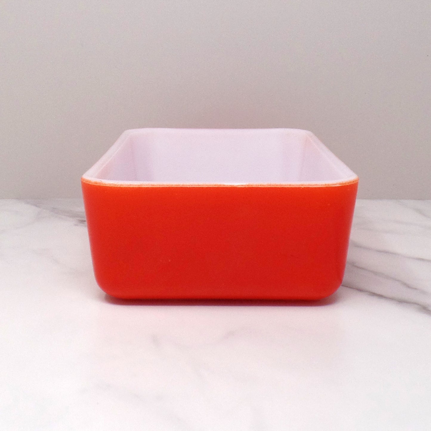 Vintage McKee Red Refrigerator Dish, No Lid (1960s)