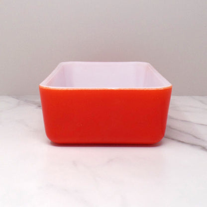 Vintage McKee Red Refrigerator Dish, No Lid (1960s)