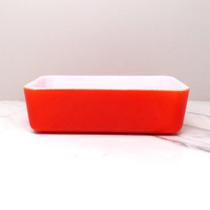 Vintage McKee Red Refrigerator Dish, No Lid (1960s)